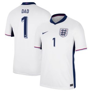England Nike Home Stadium Shirt 2024 with DAD 1 printing