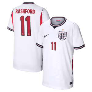 England Nike Home Stadium Shirt 2026 - Kids with Rashford 11 printing