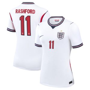 England Nike Home Stadium Shirt 2026 - Womens with Rashford 11 printing