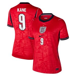 England Nike Stadium Away Shirt 2026 - Womens with Kane 9 printing