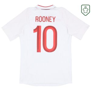 England Umbro Home Shirt Rooney #10 2012-13 - Excellent - 8/10