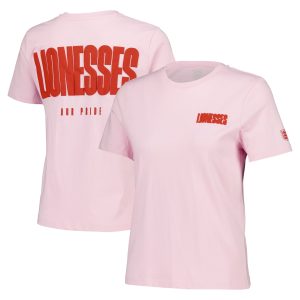 Lionesses Cherry Graphic Elevated Fitted T-Shirt - Pink - Womens