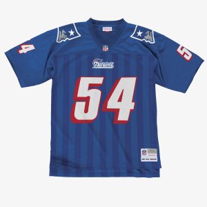 Tedy Bruschi New England Patriots 1996 Mitchell & Ness Blue Legacy Jersey